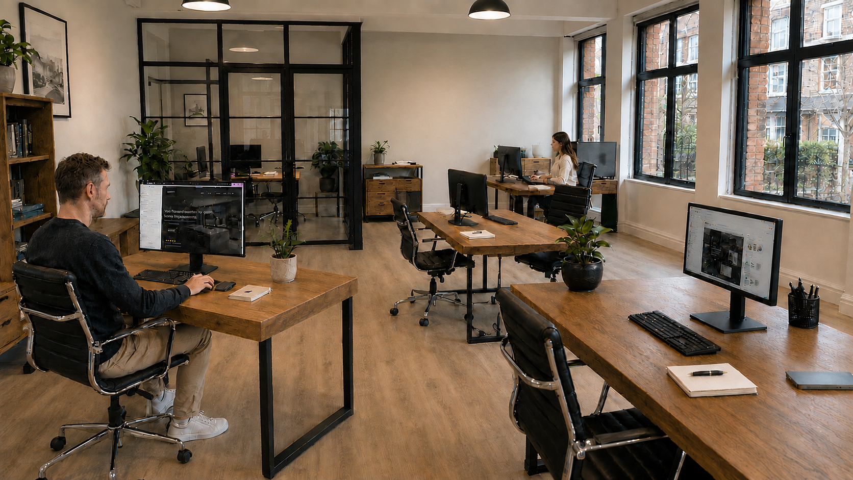 Basingstoke Web Design office studio space with team working at desks